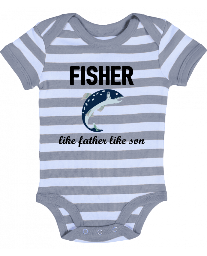Baby Body striped Fisher Like father like son - tunetoo