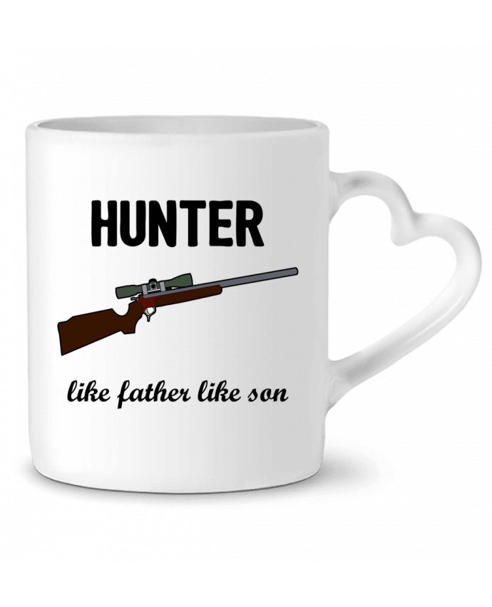 Mug coeur Hunter Like father like son par tunetoo