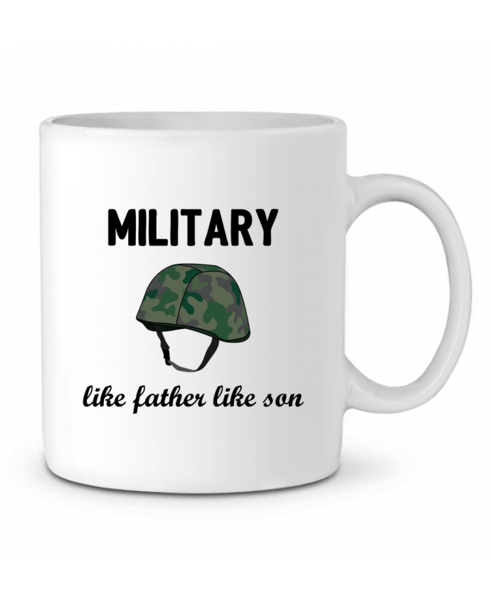 Taza Cerámica Military Like father like son por tunetoo