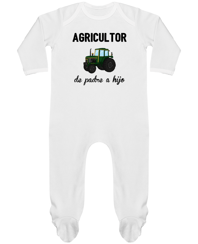 Baby Sleeper long sleeves Contrast Agricultor de padre a hijo by tunetoo