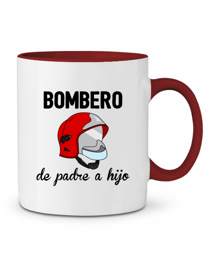 Mug bicolore Bombero de padre a hijo tunetoo