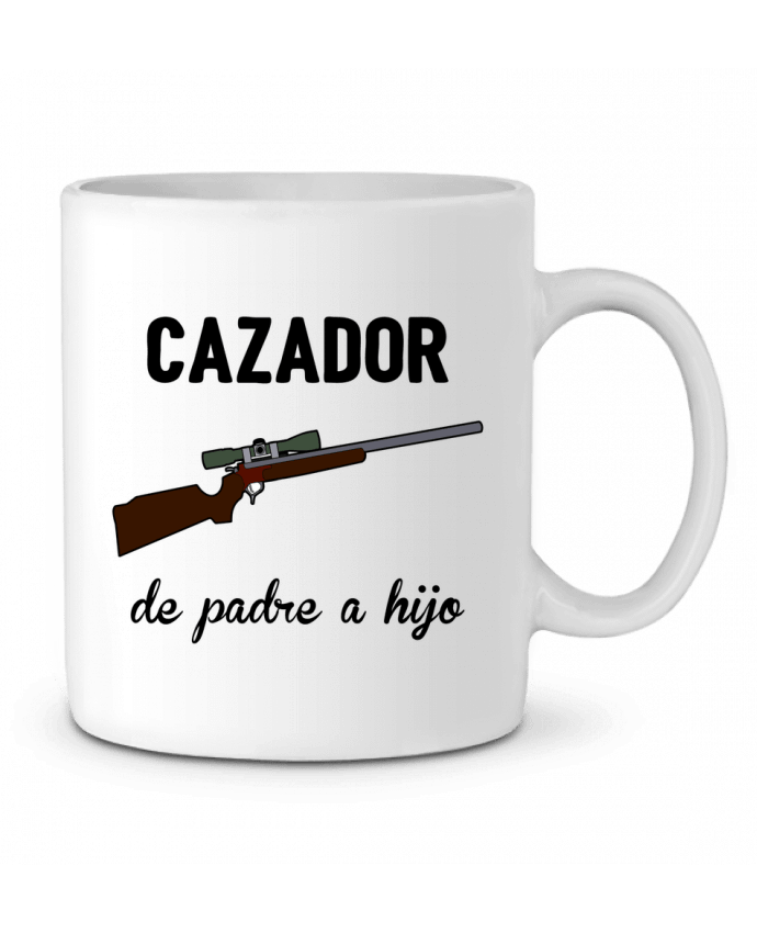 Ceramic Mug Cazador de padre a hijo by tunetoo