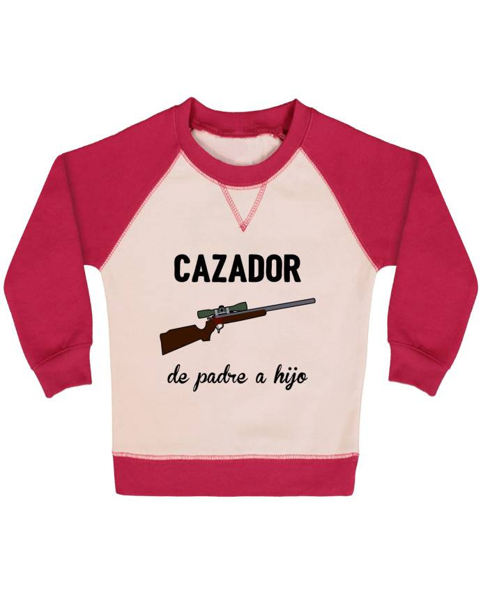 Sudadera Bebé Cuello Redondo Mangas Contraste Cazador de padre a hijo por tunetoo