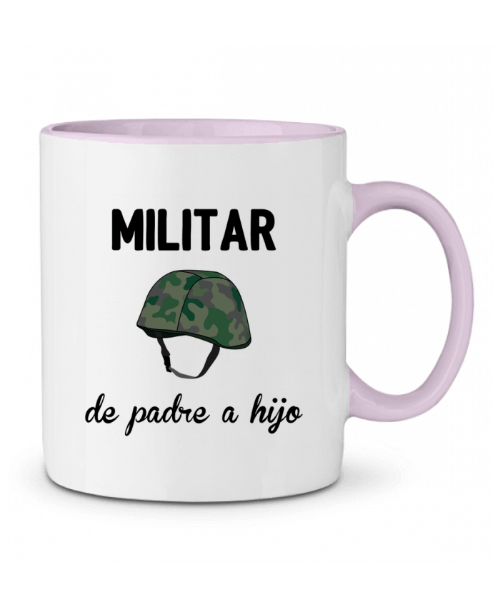 Two-tone Ceramic Mug Militar de padre a hijo tunetoo