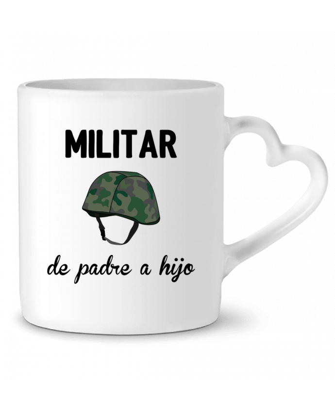 Mug Heart Militar de padre a hijo by tunetoo