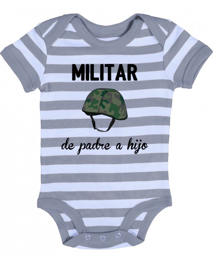Body Bébé Rayé Militar de padre a hijo - tunetoo