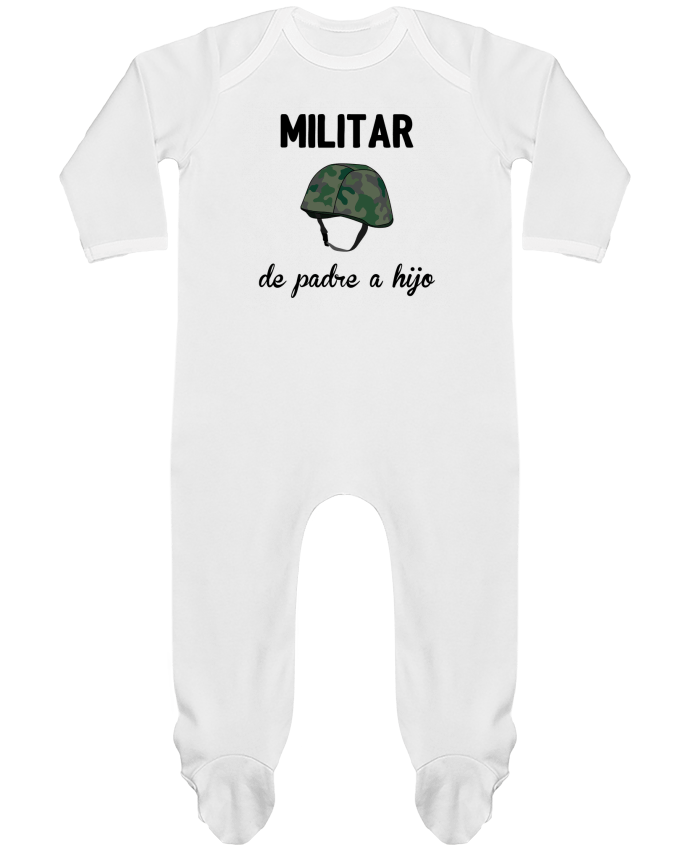 Baby Sleeper long sleeves Contrast Militar de padre a hijo by tunetoo