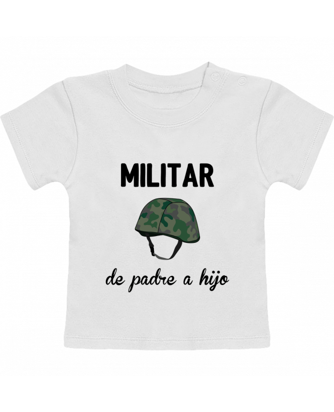 Camiseta Bebé Manga Corta Militar de padre a hijo manches courtes du designer tunetoo