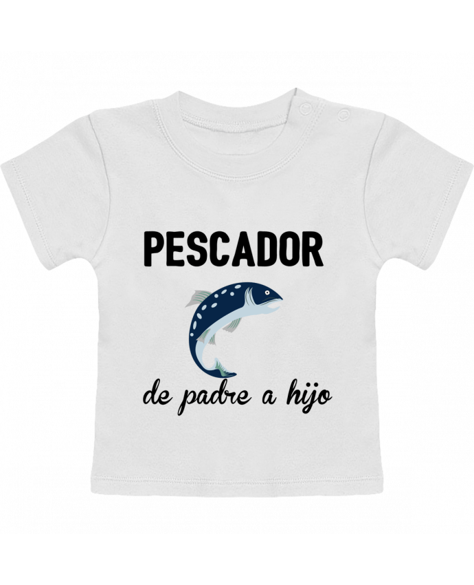 Camiseta Bebé Manga Corta Pescador de padre a hijo manches courtes du designer tunetoo