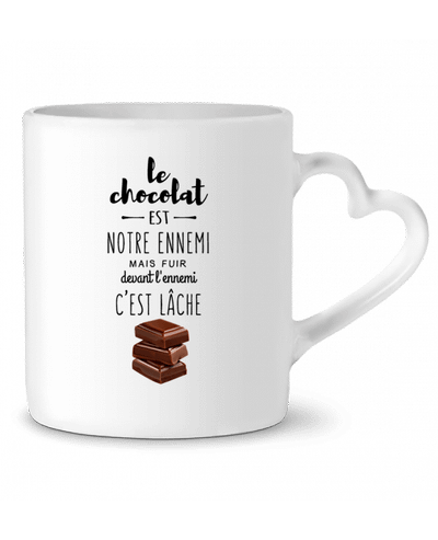 Mug coeur chocolat par DesignMe