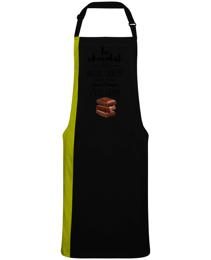 Two-tone long Apron chocolat by  DesignMe