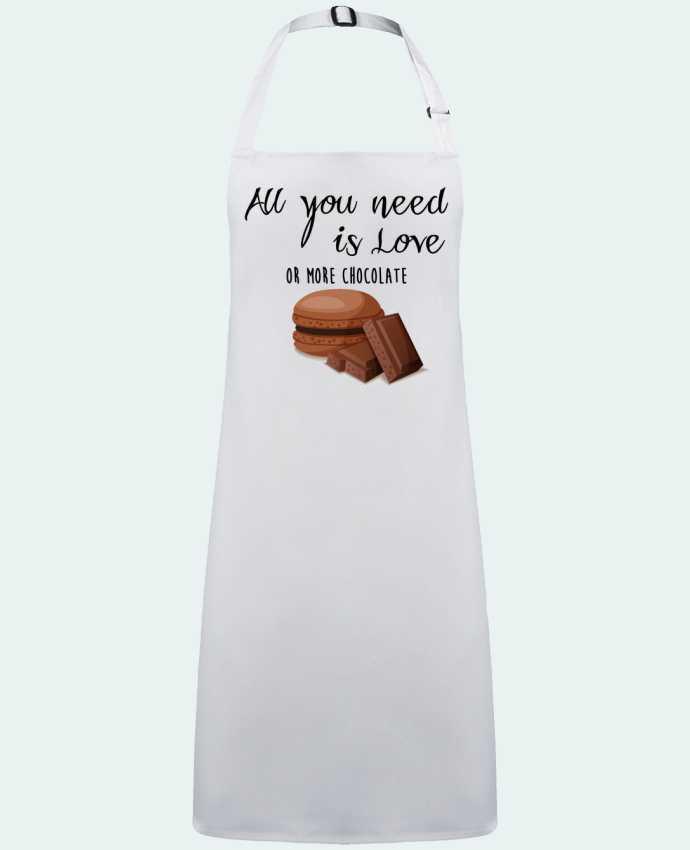 Tablier all you need is love ...or more chocolate par  DesignMe