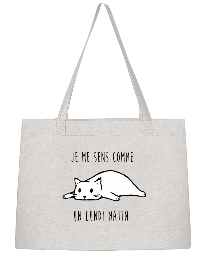 Sac Shopping chat - je me sens comme un lundi matin par DesignMe