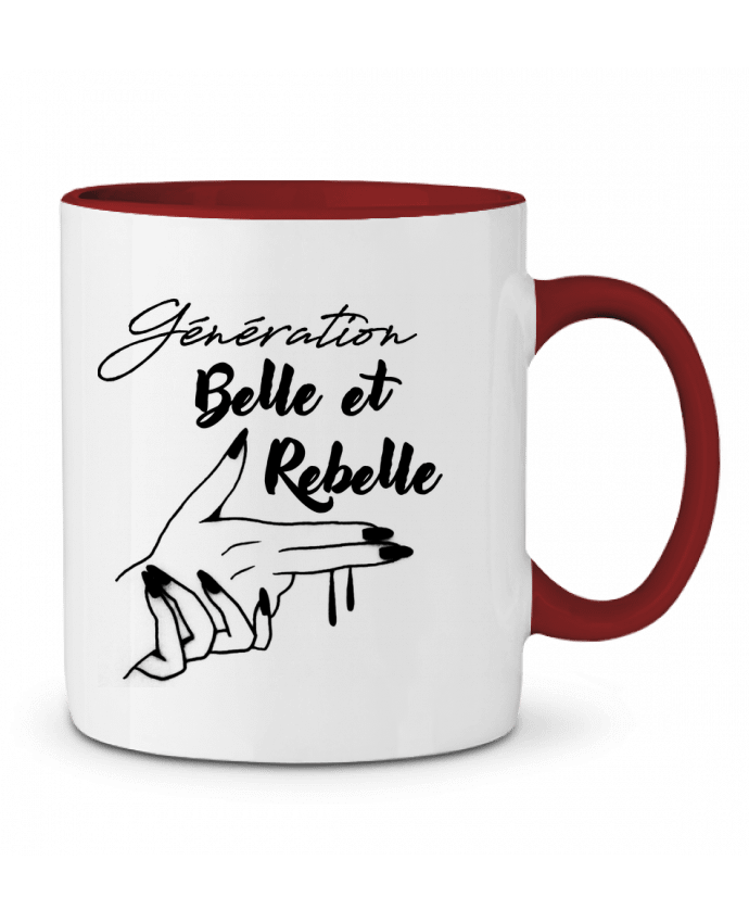 Mug bicolore génération belle et rebelle DesignMe