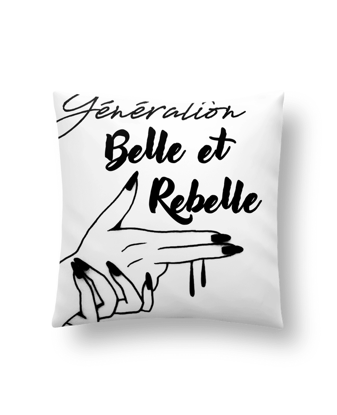 Cushion synthetic soft 45 x 45 cm génération belle et rebelle by DesignMe