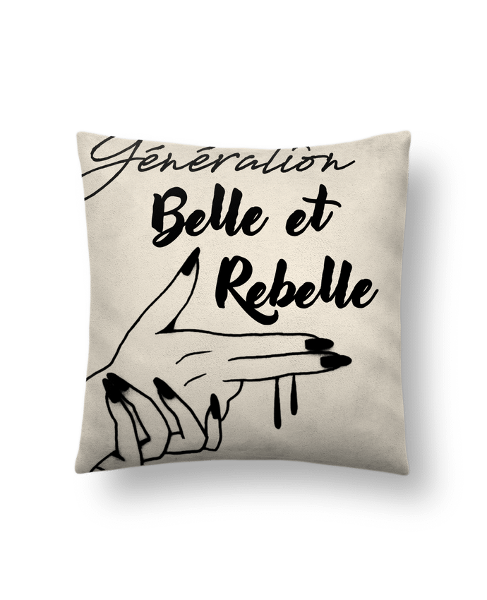 Coussin suédine génération belle et rebelle par DesignMe