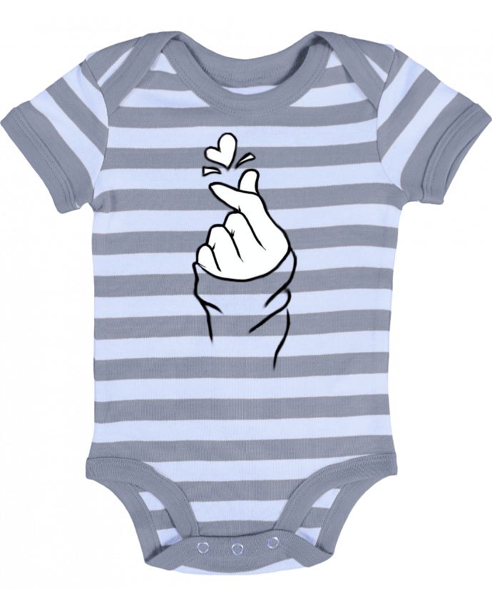 Baby Body striped love - DesignMe