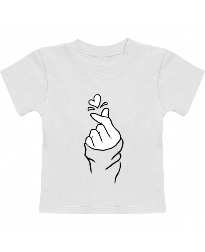 T-shirt bébé love manches courtes du designer DesignMe