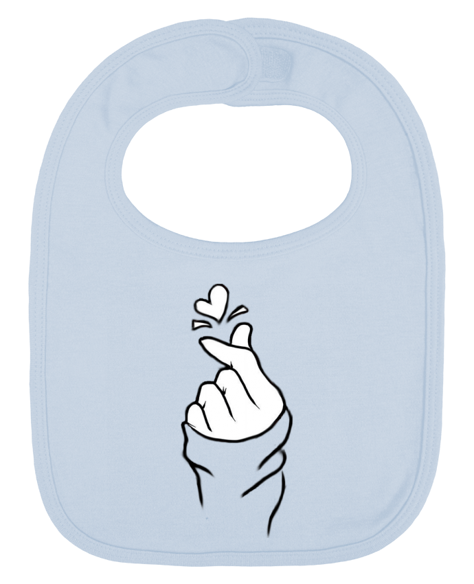 Bavoir bébé uni love par DesignMe