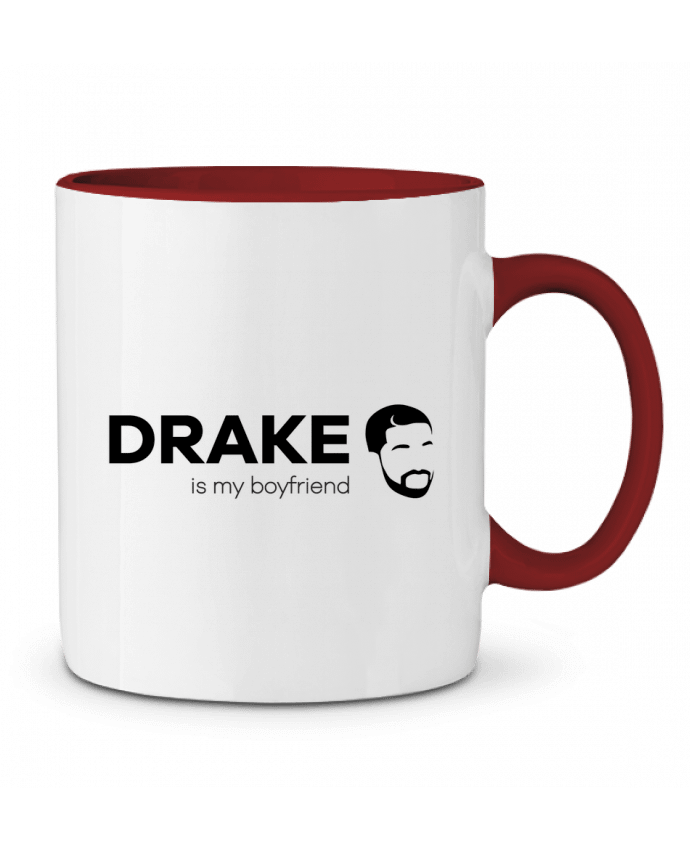 Mug bicolore Drake is my boyfriend tunetoo