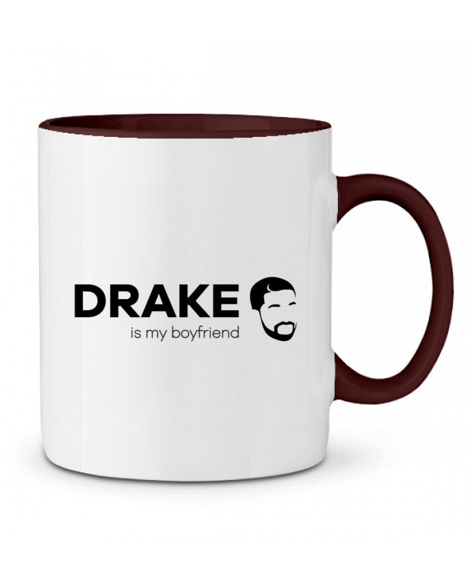 Mug bicolore Drake is my boyfriend tunetoo