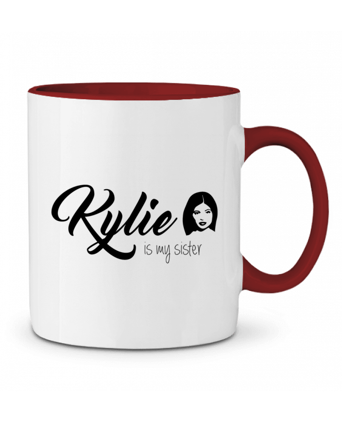Mug bicolore Kylie is my sister tunetoo