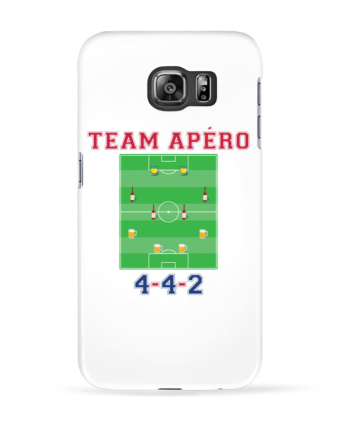 Case 3D Samsung Galaxy S6 Team apéro football - tunetoo