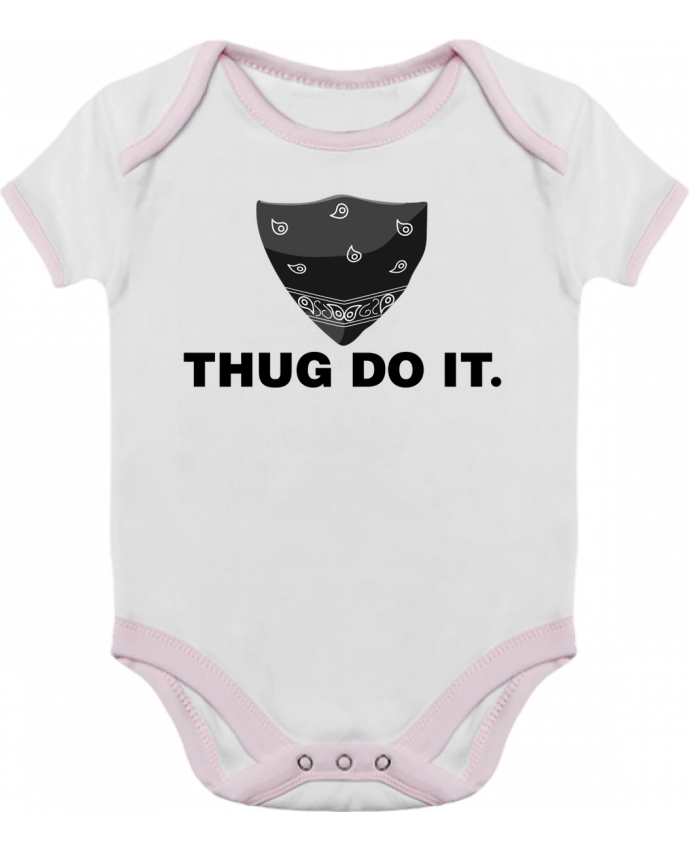 Body bébé manches contrastées Thug do it par tunetoo