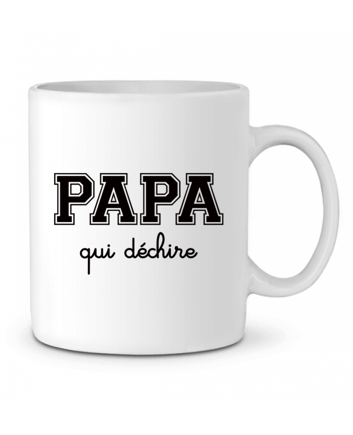 Ceramic Mug Papa Qui Déchire by Freeyourshirt.com