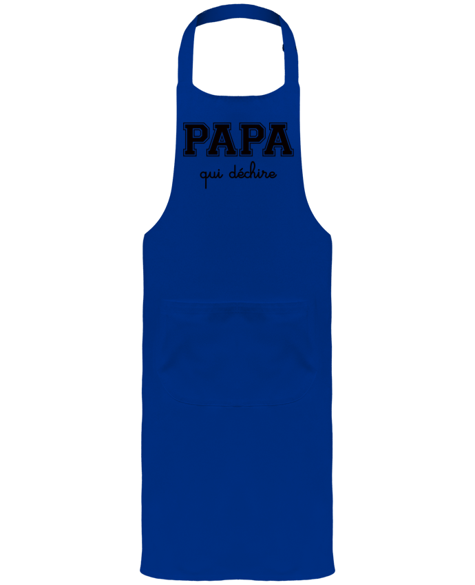Garden or Sommelier Apron with Pocket Papa Qui Déchire by Freeyourshirt.com