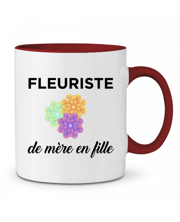 Mug bicolore Fleuriste de mère en fille tunetoo