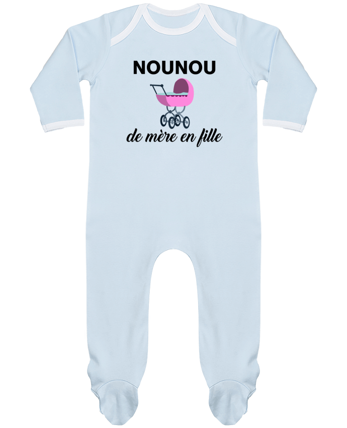 Baby Sleeper long sleeves Contrast Nounou de mère en fille by tunetoo