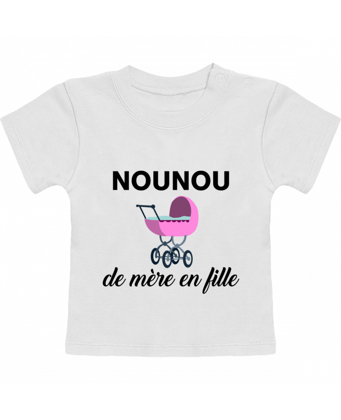 Camiseta Bebé Manga Corta Nounou de mère en fille manches courtes du designer tunetoo