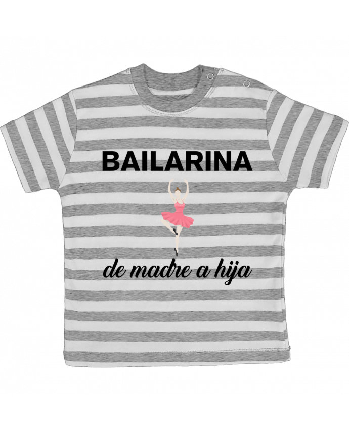 Camiseta Bebé a Rayas Bailarina de madre a hijo por tunetoo