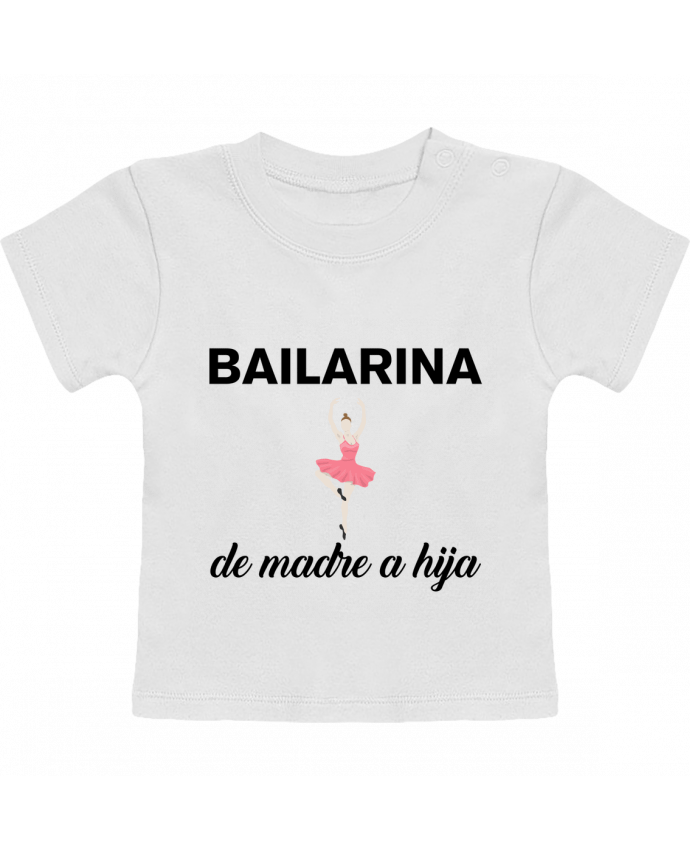 T-shirt bébé Bailarina de madre a hijo manches courtes du designer tunetoo