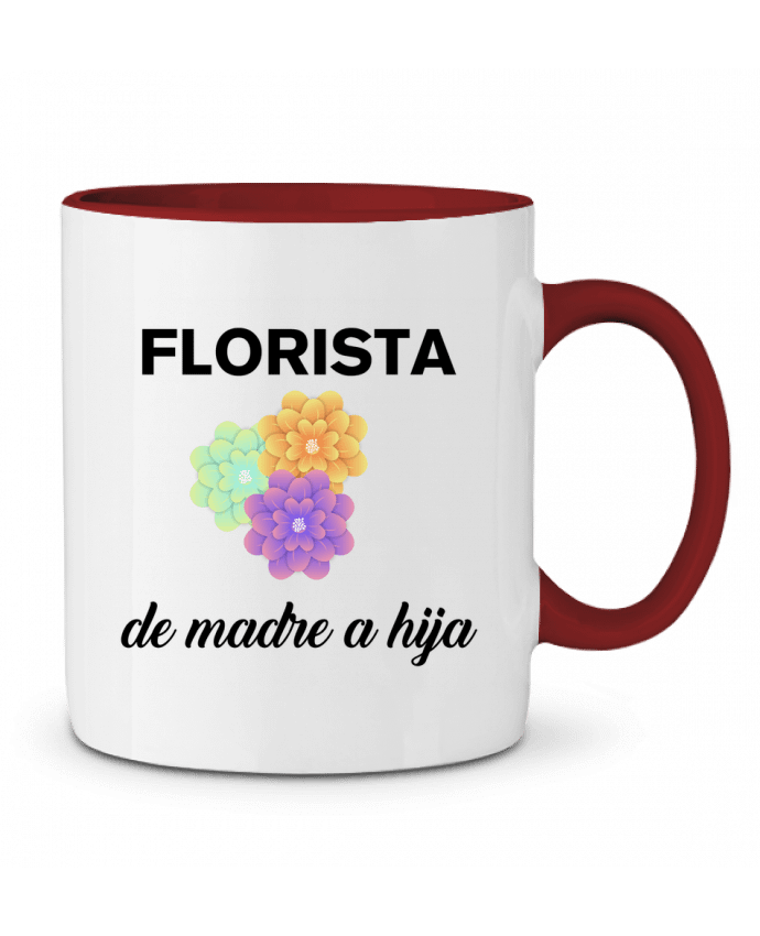 Taza Cerámica Bicolor Florista de madre a hija tunetoo