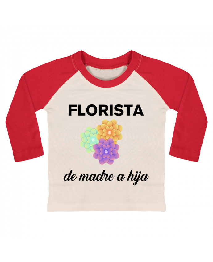 T-shirt baby Baseball long sleeve Florista de madre a hija by tunetoo