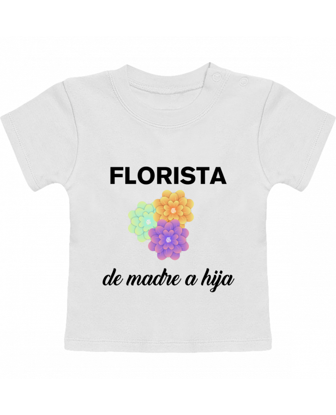 Camiseta Bebé Manga Corta Florista de madre a hija manches courtes du designer tunetoo