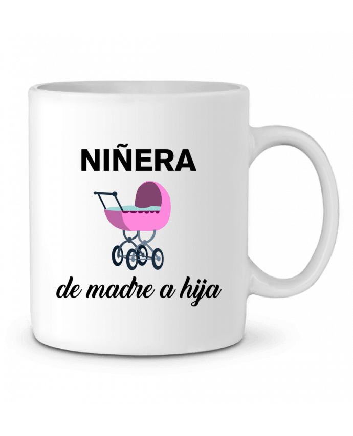 Ceramic Mug Niñera de madre a hija by tunetoo