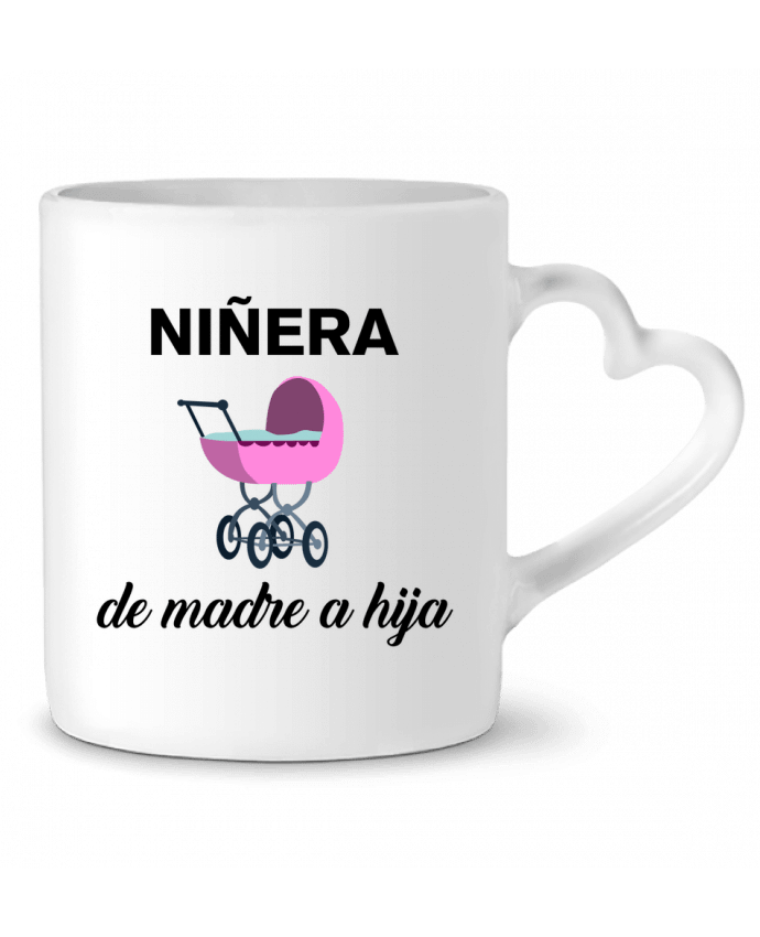 Mug Heart Niñera de madre a hija by tunetoo