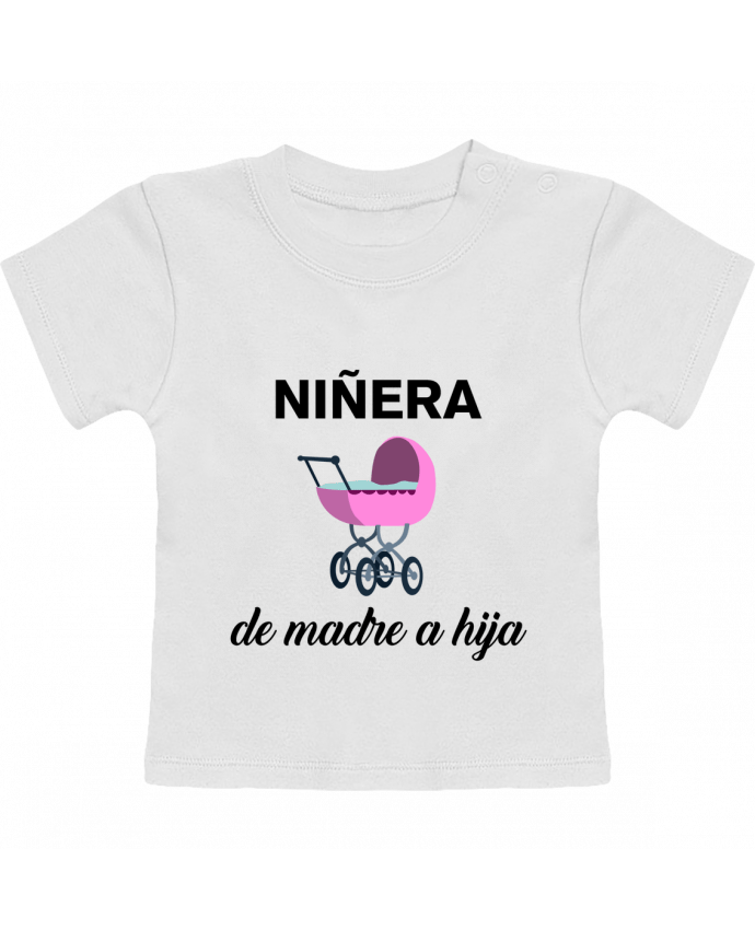 T-shirt bébé Niñera de madre a hija manches courtes du designer tunetoo