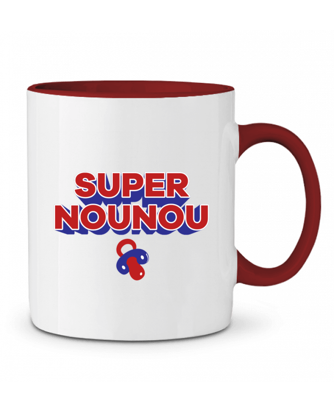Mug bicolore Super nounou tunetoo