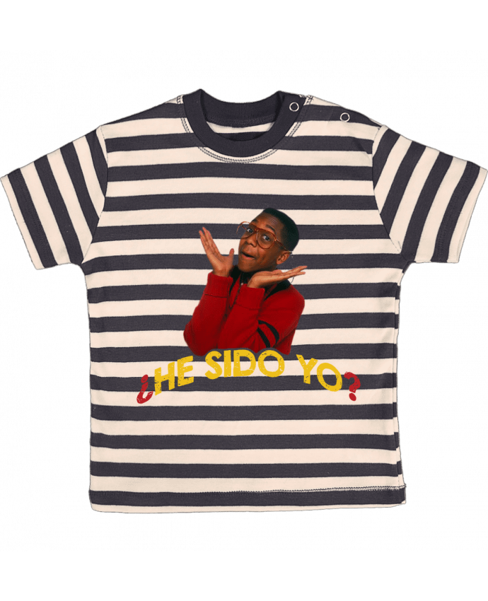 T-shirt baby with stripes Steve Urkel by tunetoo