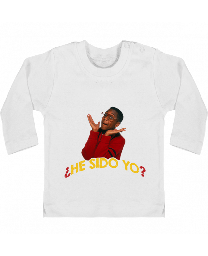 Baby T-shirt with press-studs long sleeve Steve Urkel manches longues du designer tunetoo
