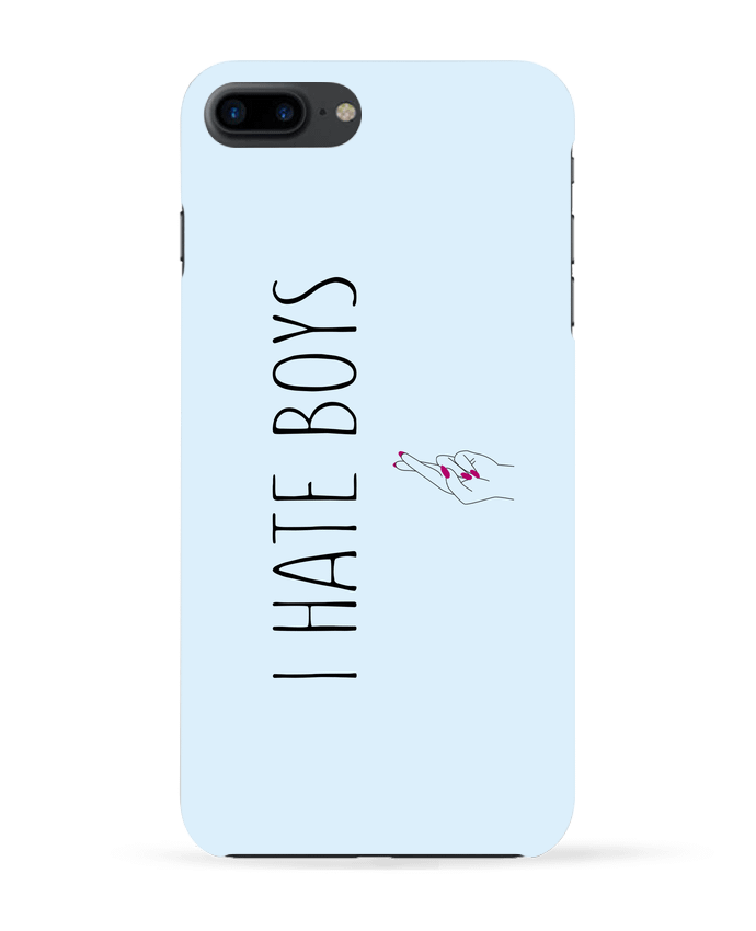 Case 3D iPhone 7+ I hate boys by tunetoo