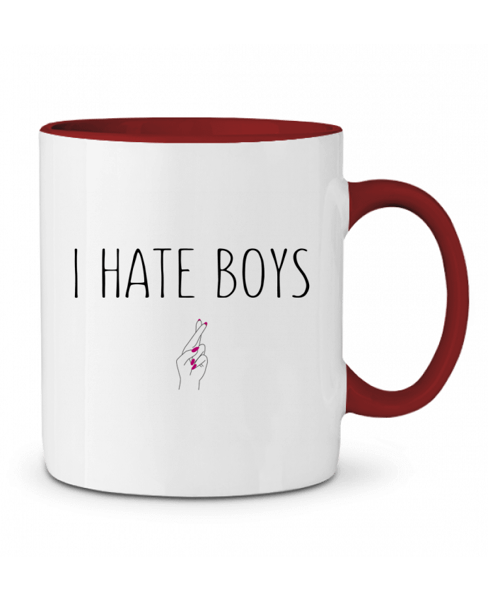 Mug bicolore I hate boys tunetoo