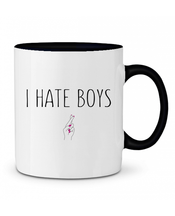 Two-tone Ceramic Mug I hate boys tunetoo
