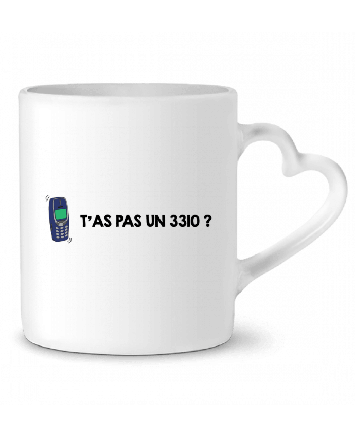 Mug coeur T'as pas un 3310 ? par tunetoo