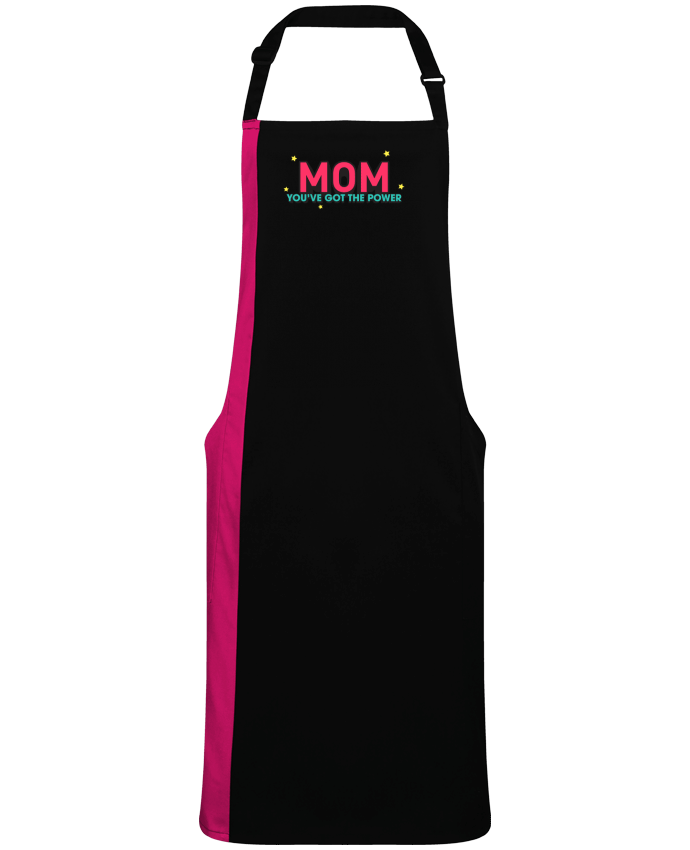 Two-tone long Apron Mom you've got the power by  tunetoo