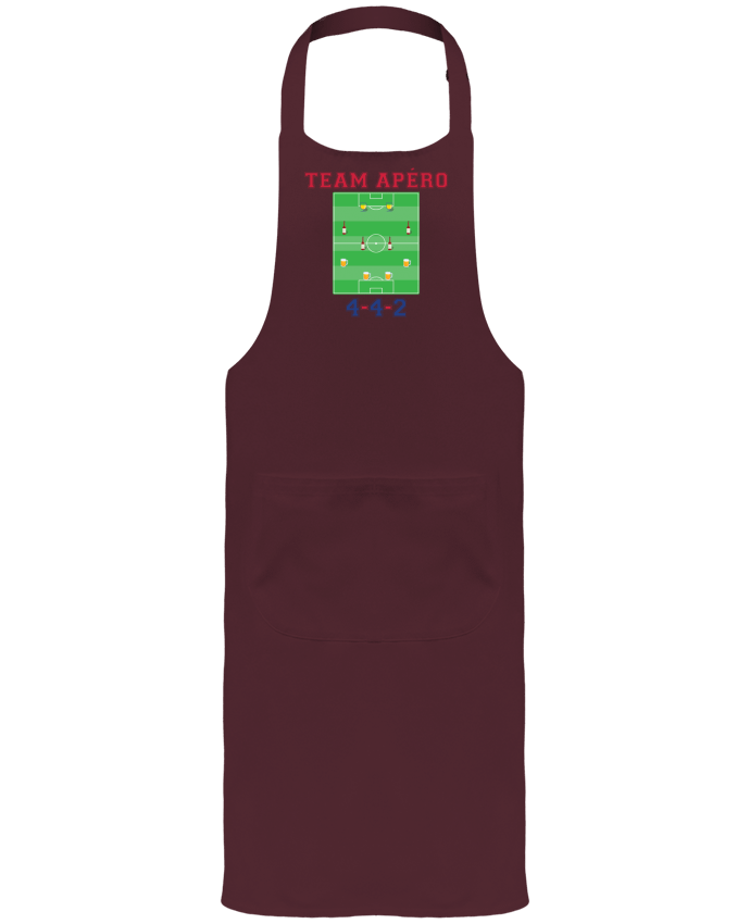Garden or Sommelier Apron with Pocket Team apéro football by tunetoo